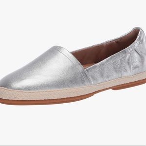 FitFlop Siren Espadrilles Silver Size 10